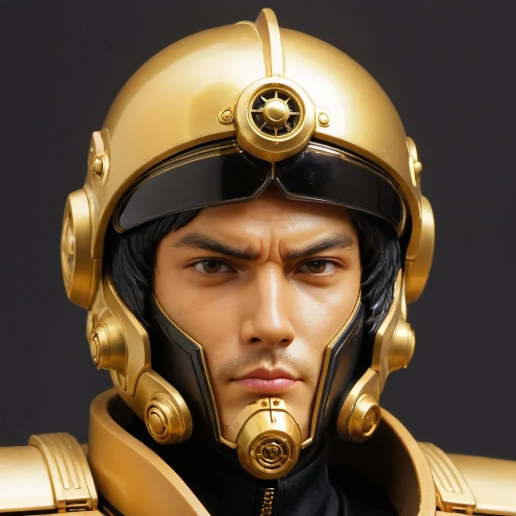 Prompt: Gold Zeon pilot 