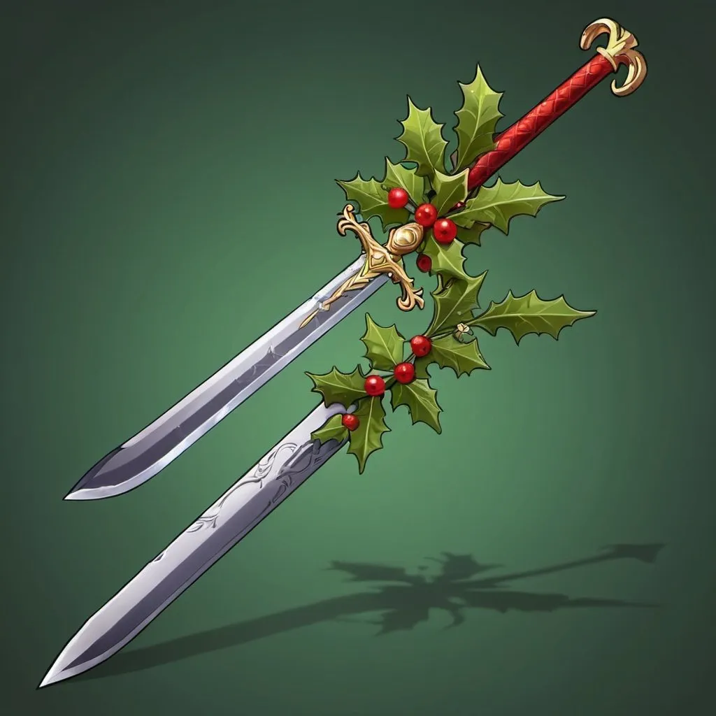 Prompt: Mistletoe sword 