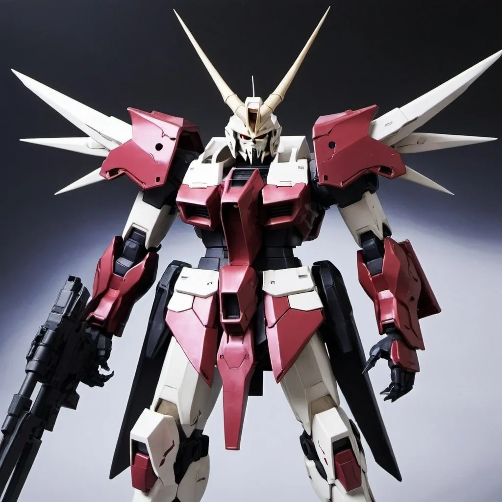 Prompt: Gundam reaper with horns 