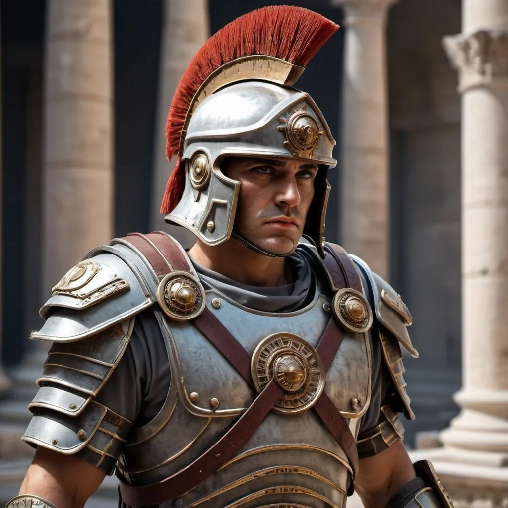 Prompt: Sci-fi roman soldier 