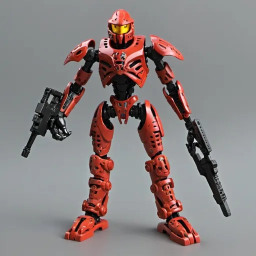 Prompt: Sci-fi Bionicle soldier