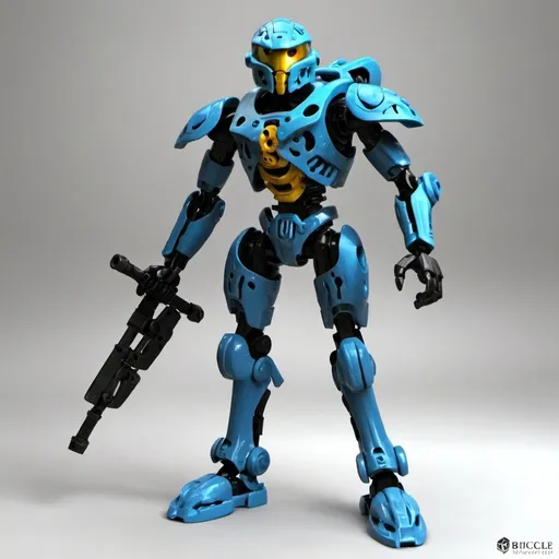 Prompt: Sci-fi Bionicle soldier