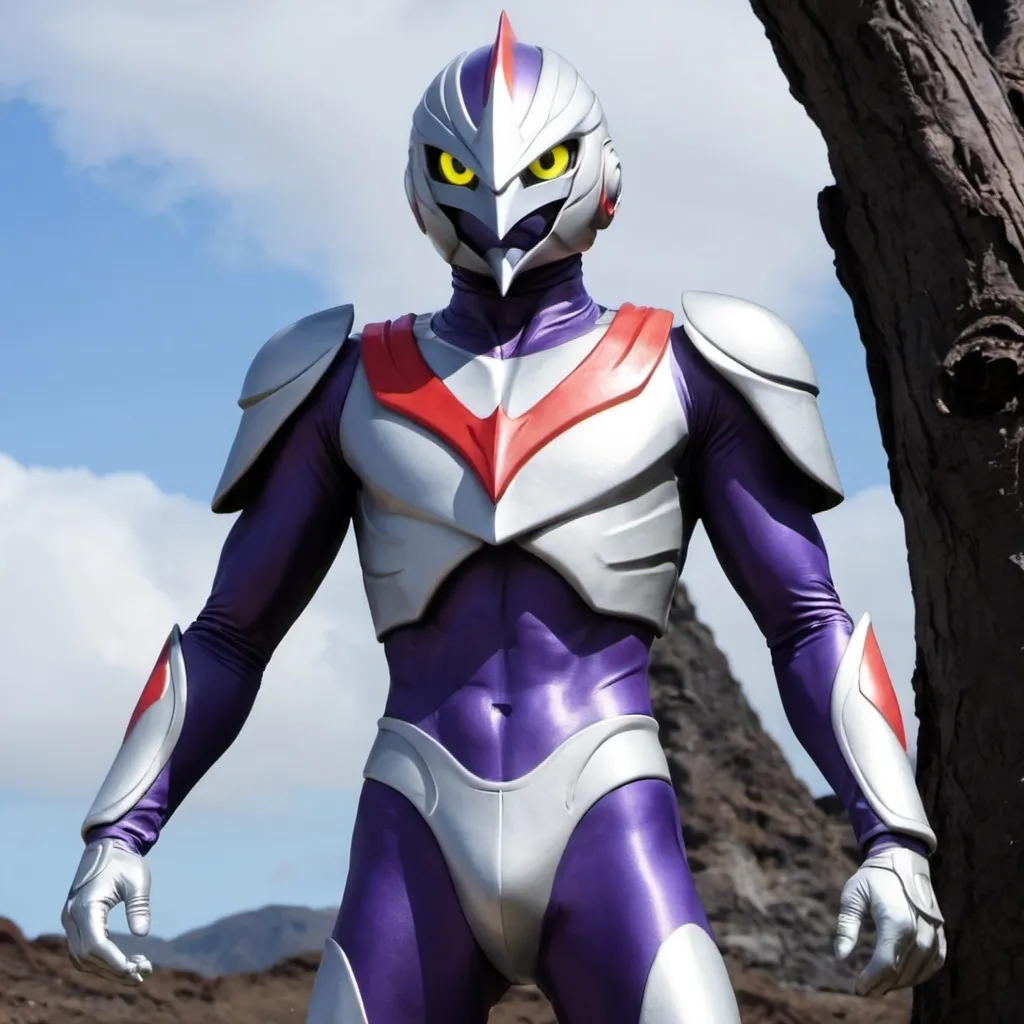 Prompt: Ultraman Raven 