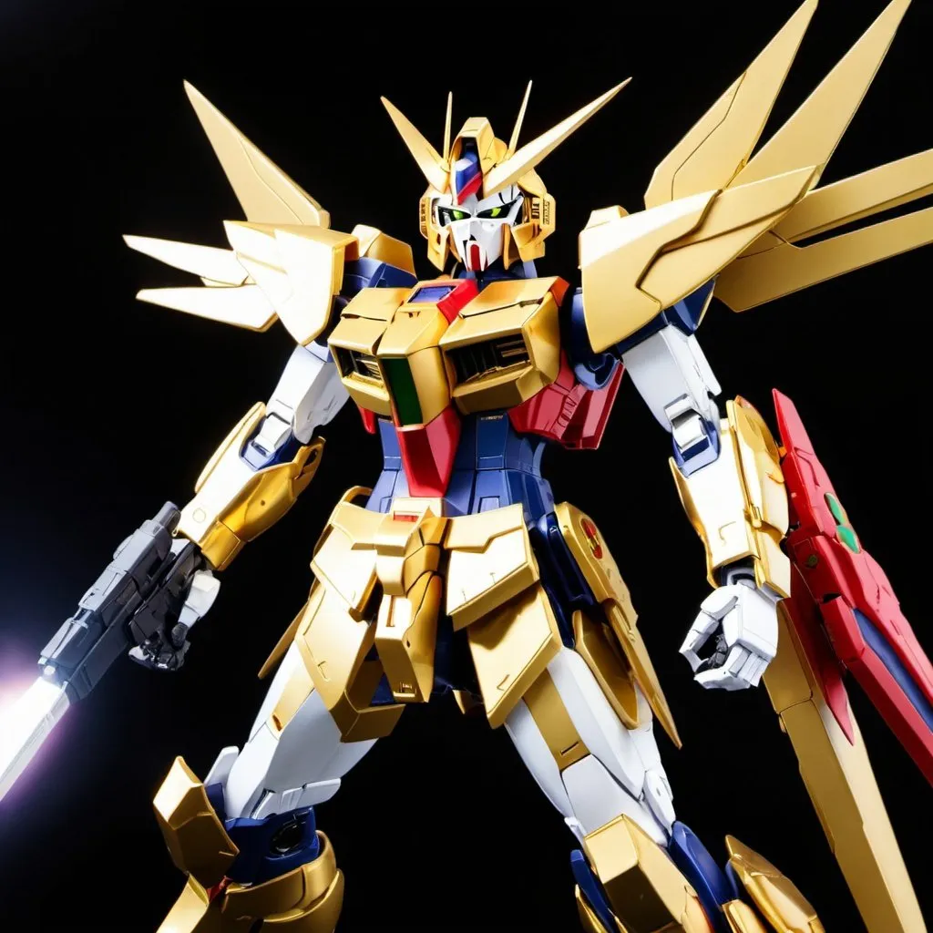 Prompt: Gold destiny gundam