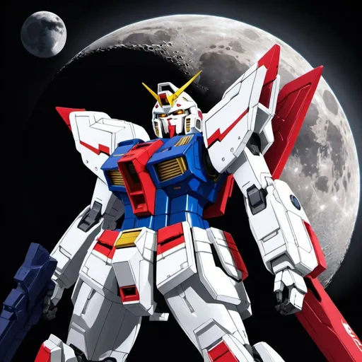 Prompt: Moon Gundam 