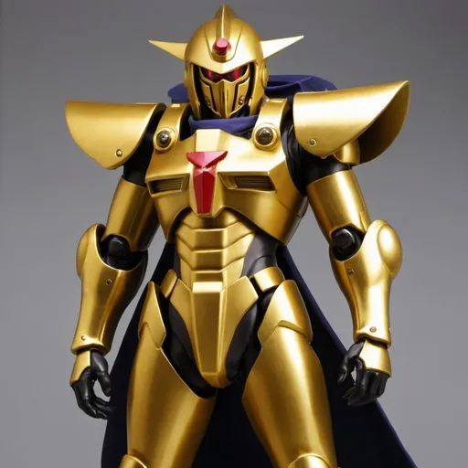 Prompt: Zeon soldier in gold