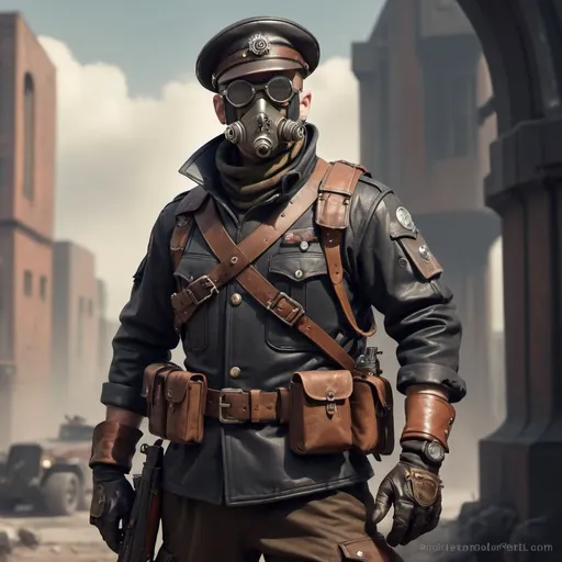 Prompt: Dieselpunk mercenary 