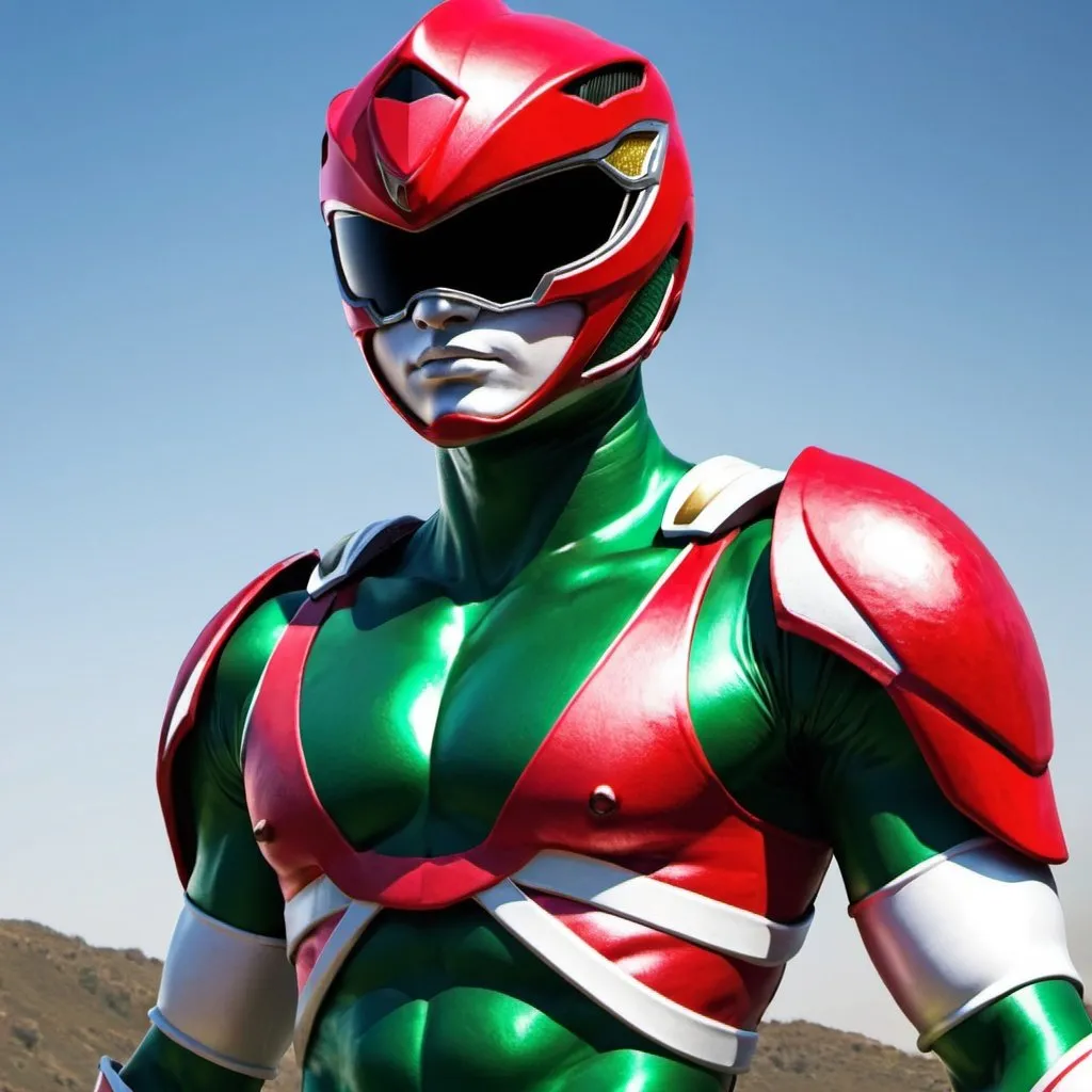 Prompt: Power ranger soldier