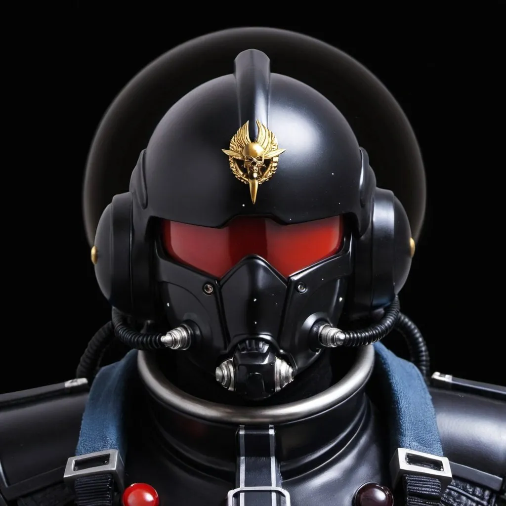 Prompt: Black Zeon pilot 