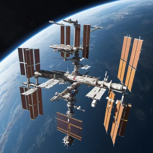 Prompt: Epic space station 