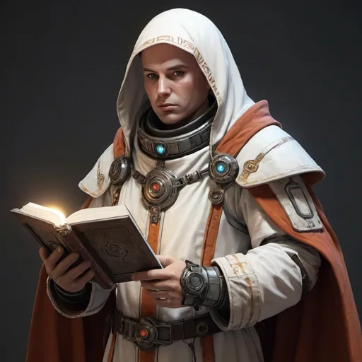 Prompt: Sci-fi cleric 