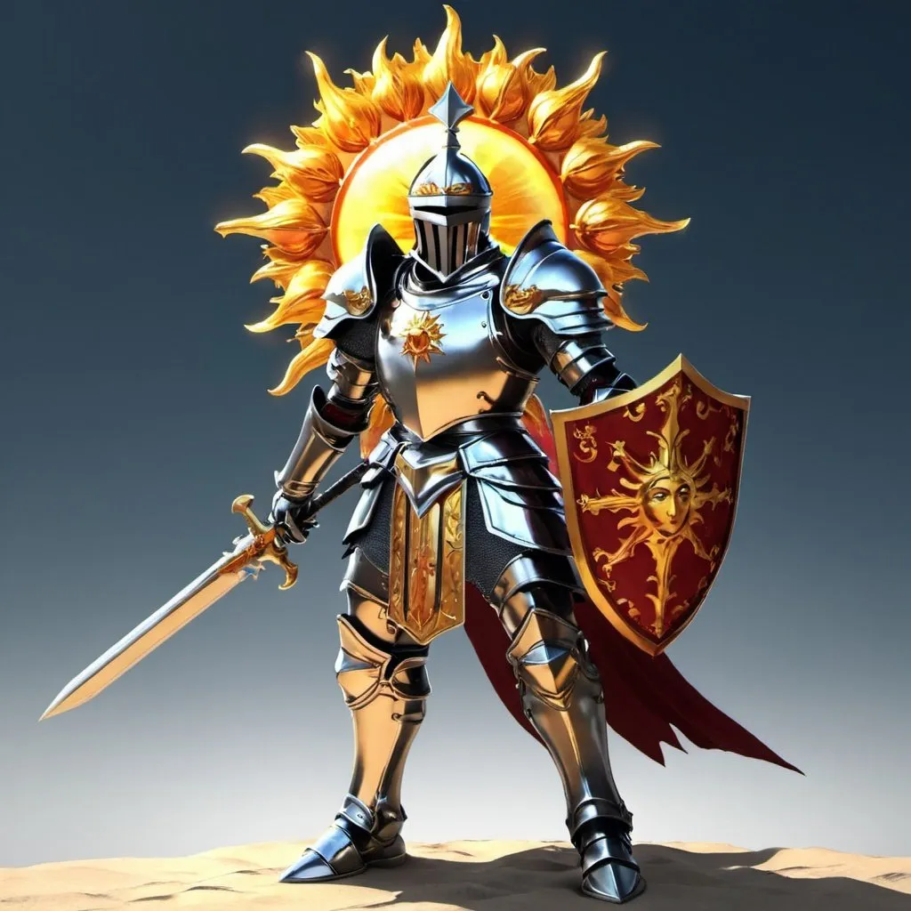 Prompt: Sun Knight 