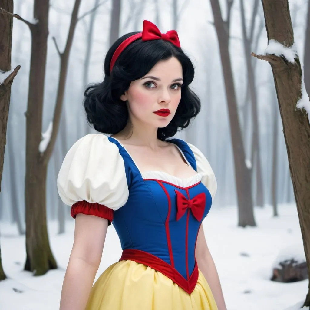 Prompt: Sci-fi snow white 
