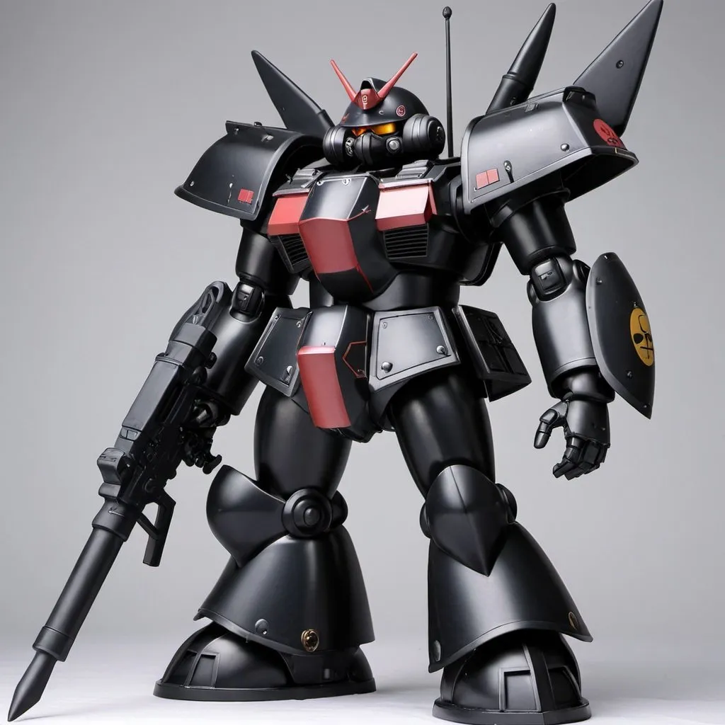 Prompt: Black zaku knight 