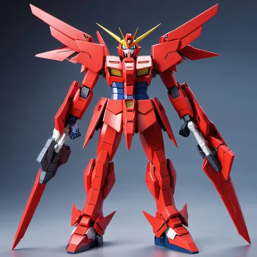 Prompt: Red demon gundam