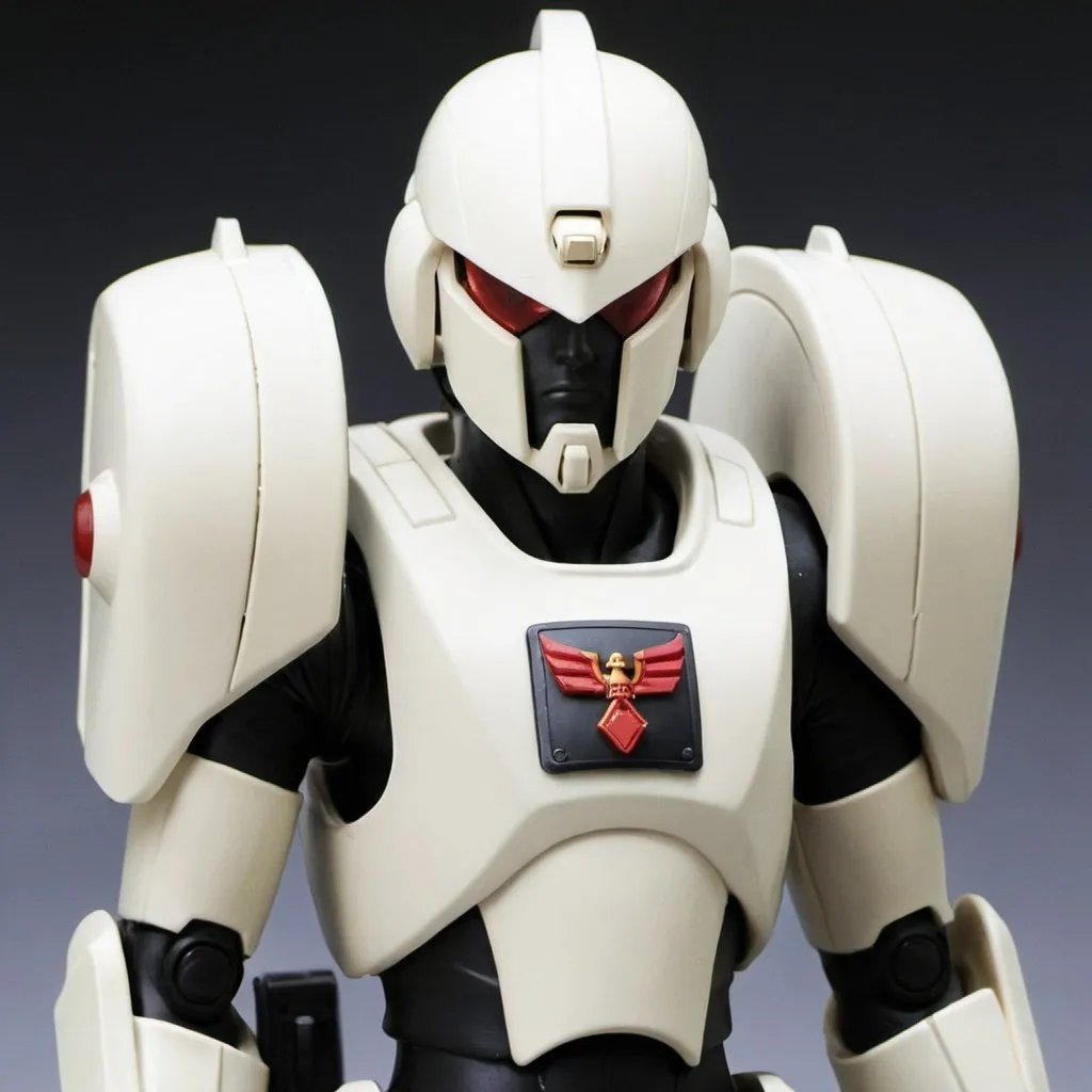 Prompt: Zeon soldier in white 