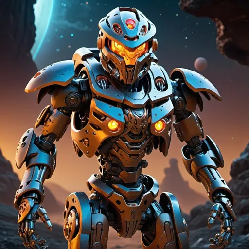 Prompt: Sci-fi Bionicle soldier