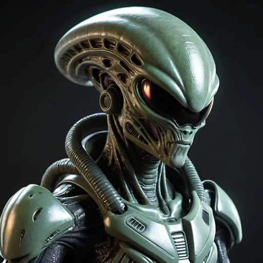 Prompt: Sci-fi alien soldier 