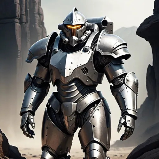 Prompt: Sci-fi power armor knight 