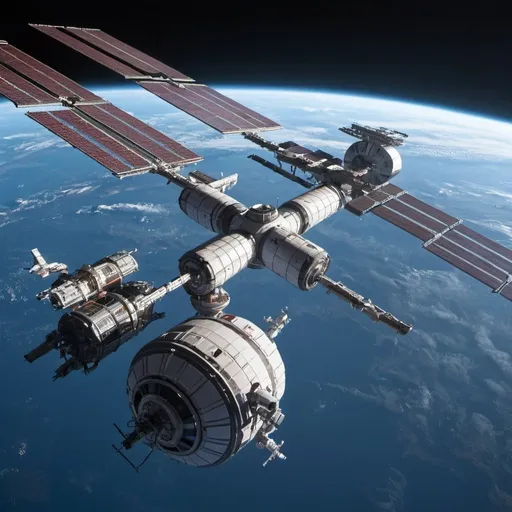 Prompt: Epic space station 
