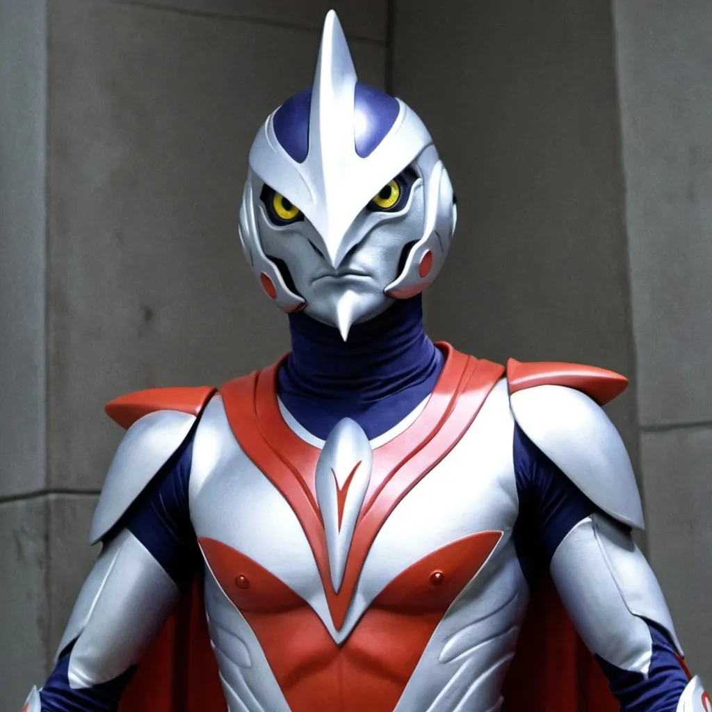 Prompt: Ultraman Raven 