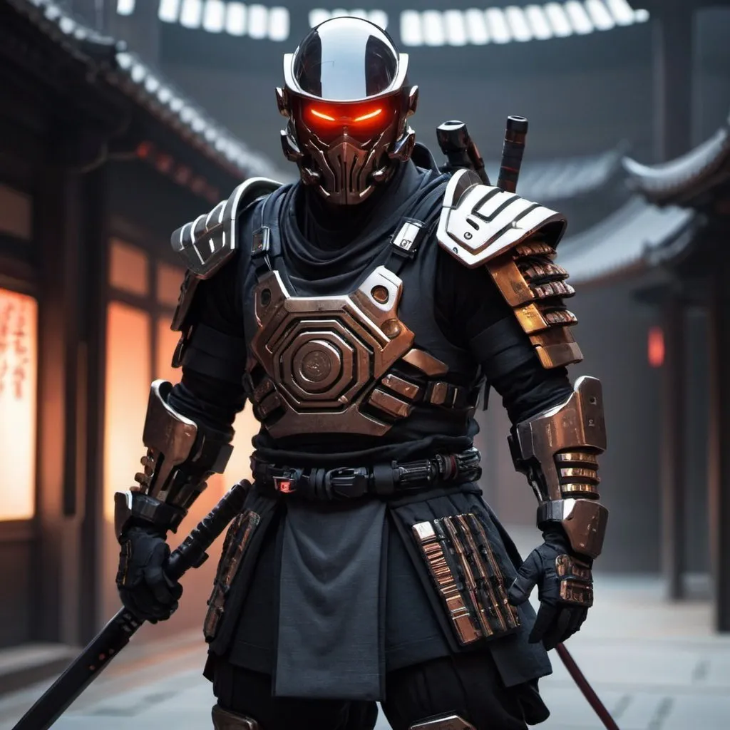 Prompt: Sci-fi ronin