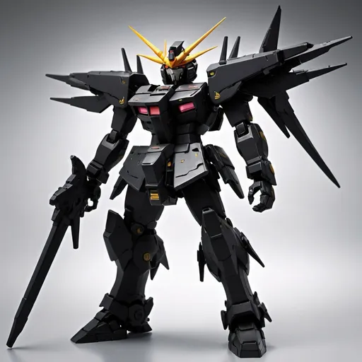 Prompt: Gundam Nidhogg in black