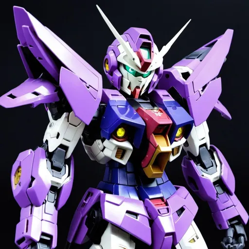Prompt: Gundam exia in purple 
