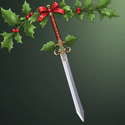 Prompt: Mistletoe sword 