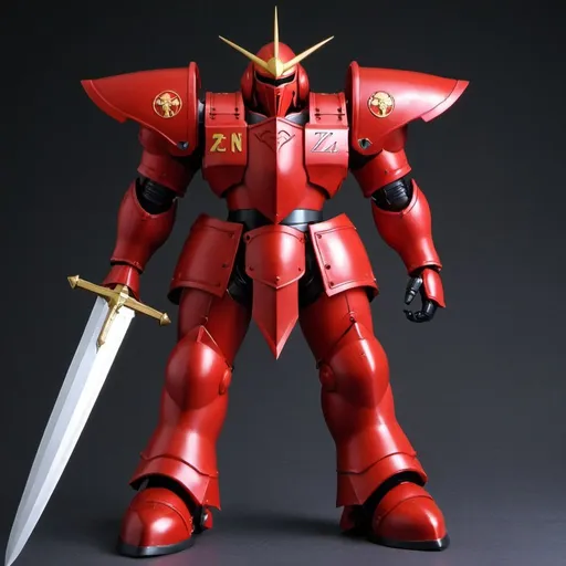 Prompt: Red Zeon Knight 