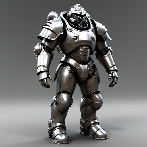 Prompt: Sci-fi power armor knight 