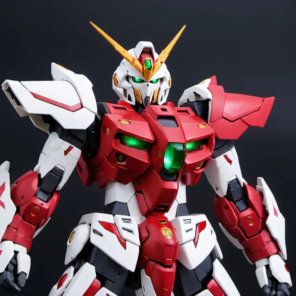 Prompt: Red zeon gundam barbatos 