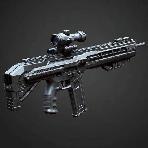 Prompt: Sci-fi Assault Rifle 