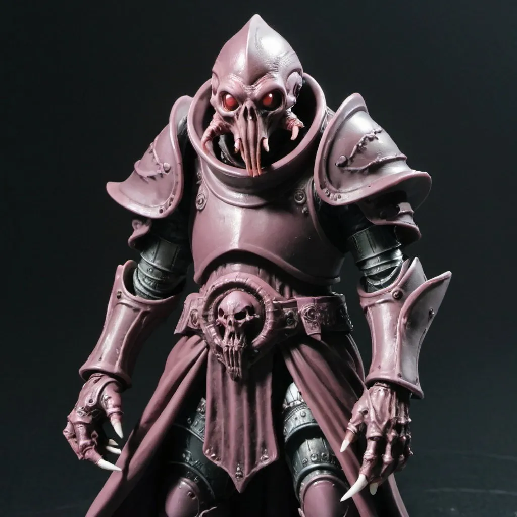 Prompt: Mindflayer in power armor Knight 