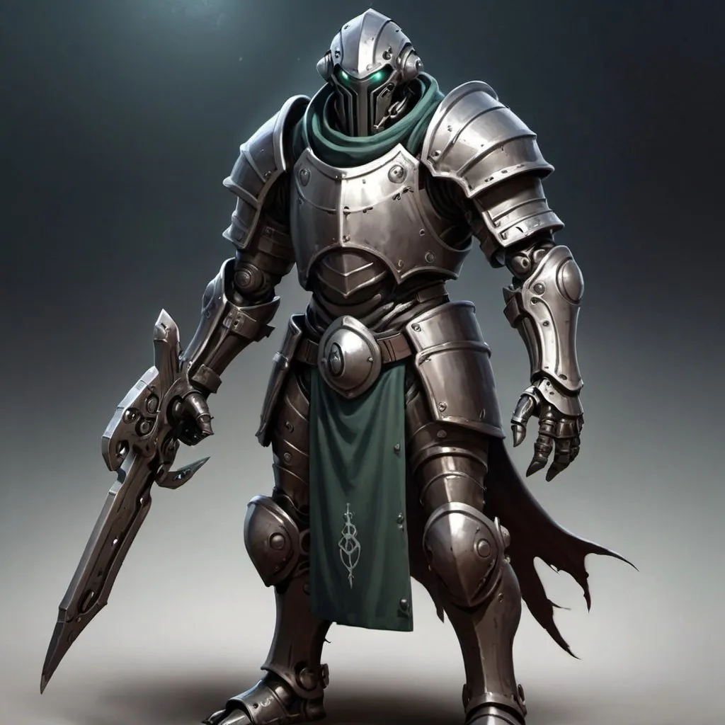 Prompt: Eldritch warforged soldier 