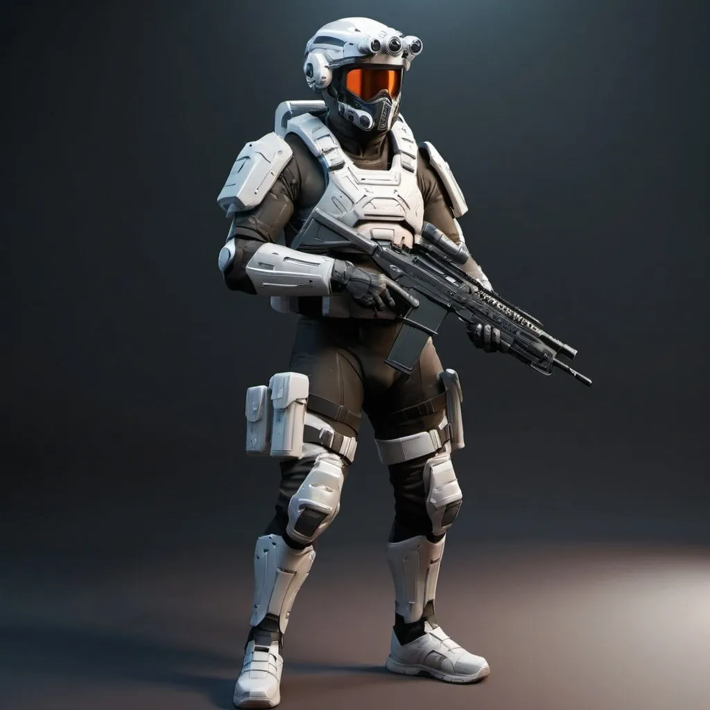 Prompt: Sci-fi soldier 