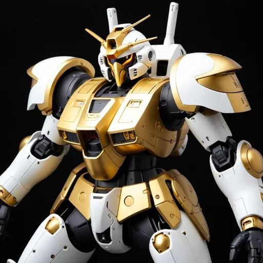 Prompt: Tallgeese in gold