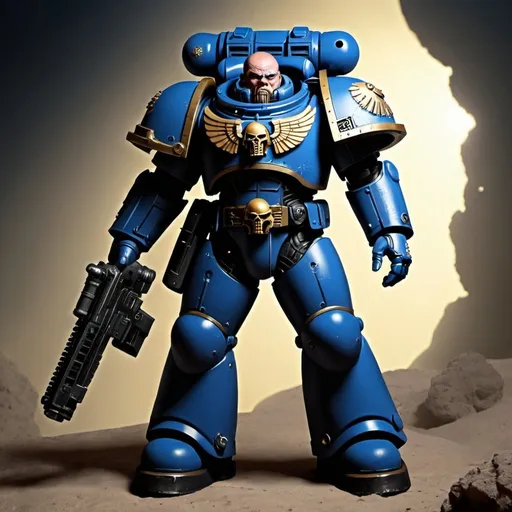 Prompt: Sci-fi space marine 