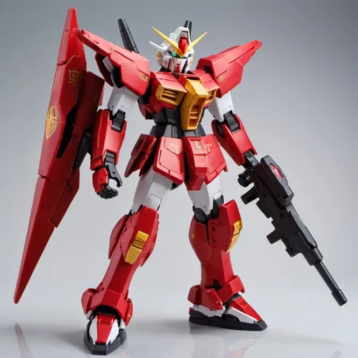 Prompt: Priest core gundam in red