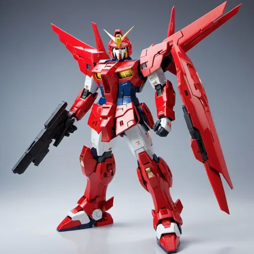 Prompt: Spartan gundam in red