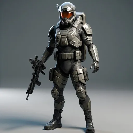 Prompt: Sci-fi soldier 