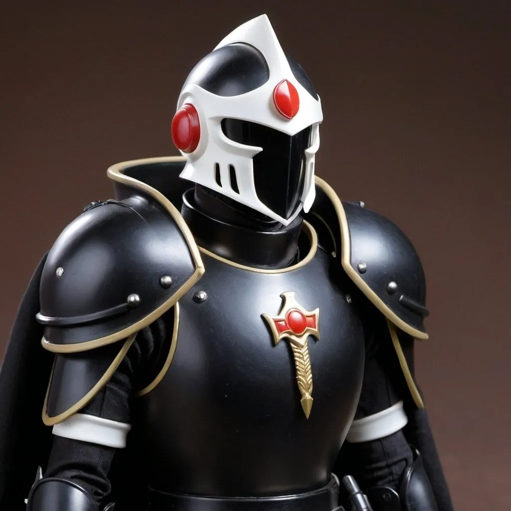 Zeon soldier with shoulder cape and Knight helmet in...