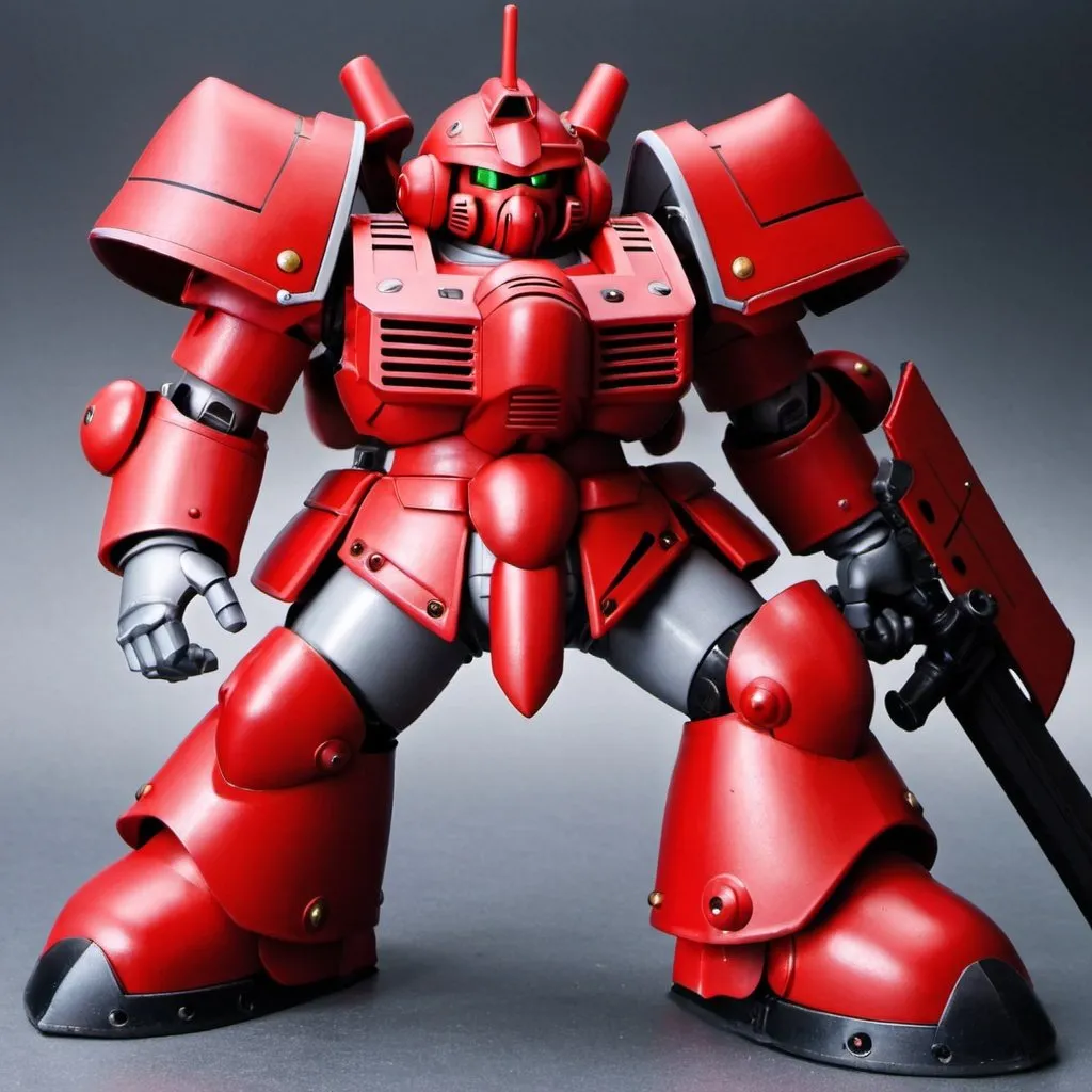 Red zaku knight