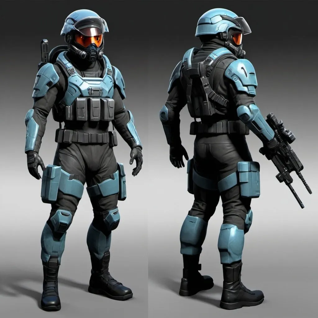 Prompt: Sci-fi soldier 