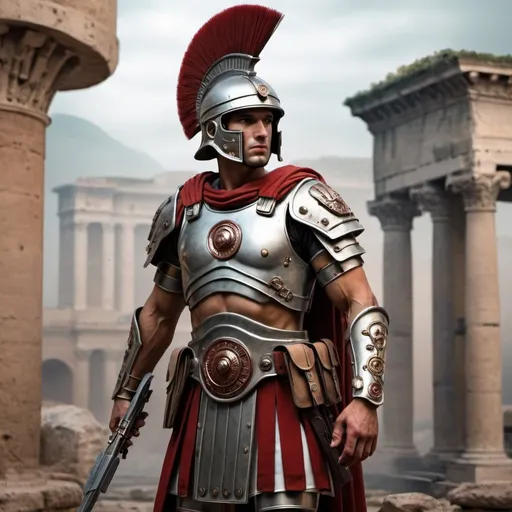 Prompt: Sci-fi roman soldier 