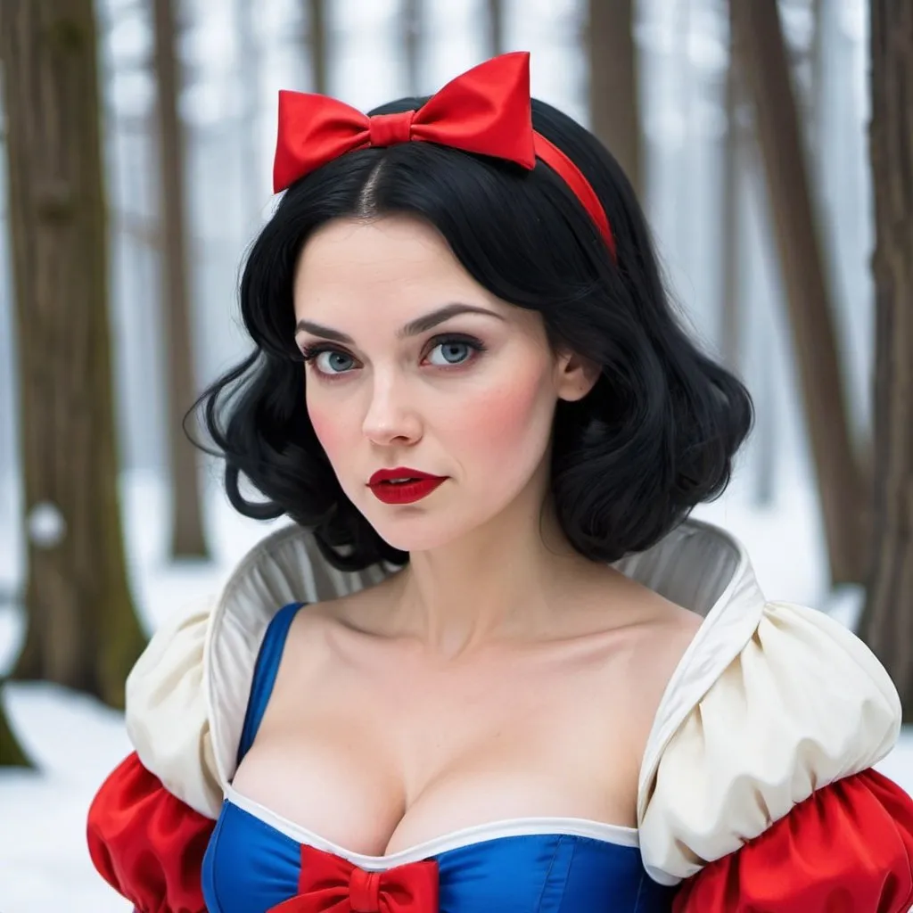 Prompt: Sci-fi snow white 