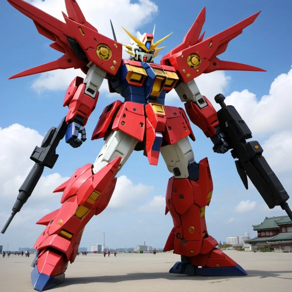 Prompt: Dragon Gundam 