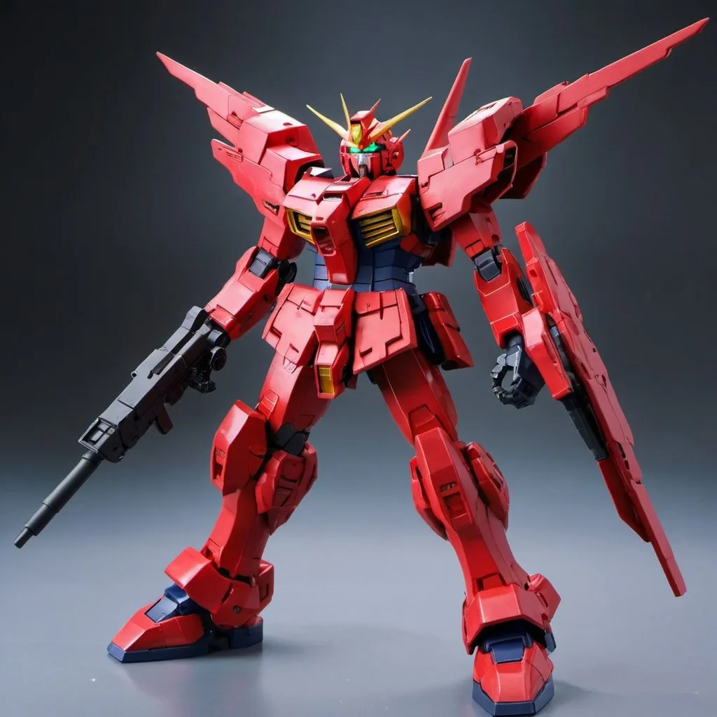 Prompt: Red Apocalypse Gundam 