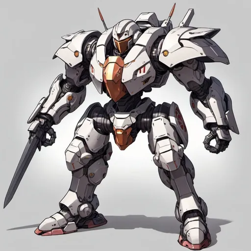 Prompt: Anime mech knight 