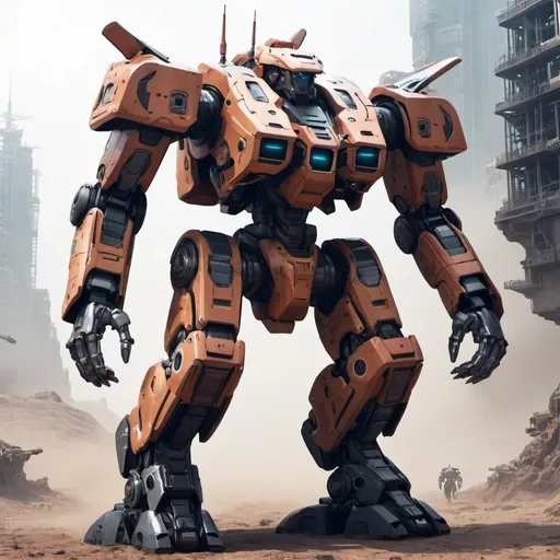 Prompt: Epic sci-fi mecha